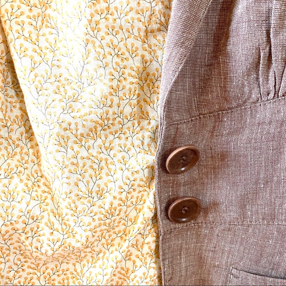 Max Studio Vintage Inspired Linen Jacket Blazer 2 - Picture 6 of 8